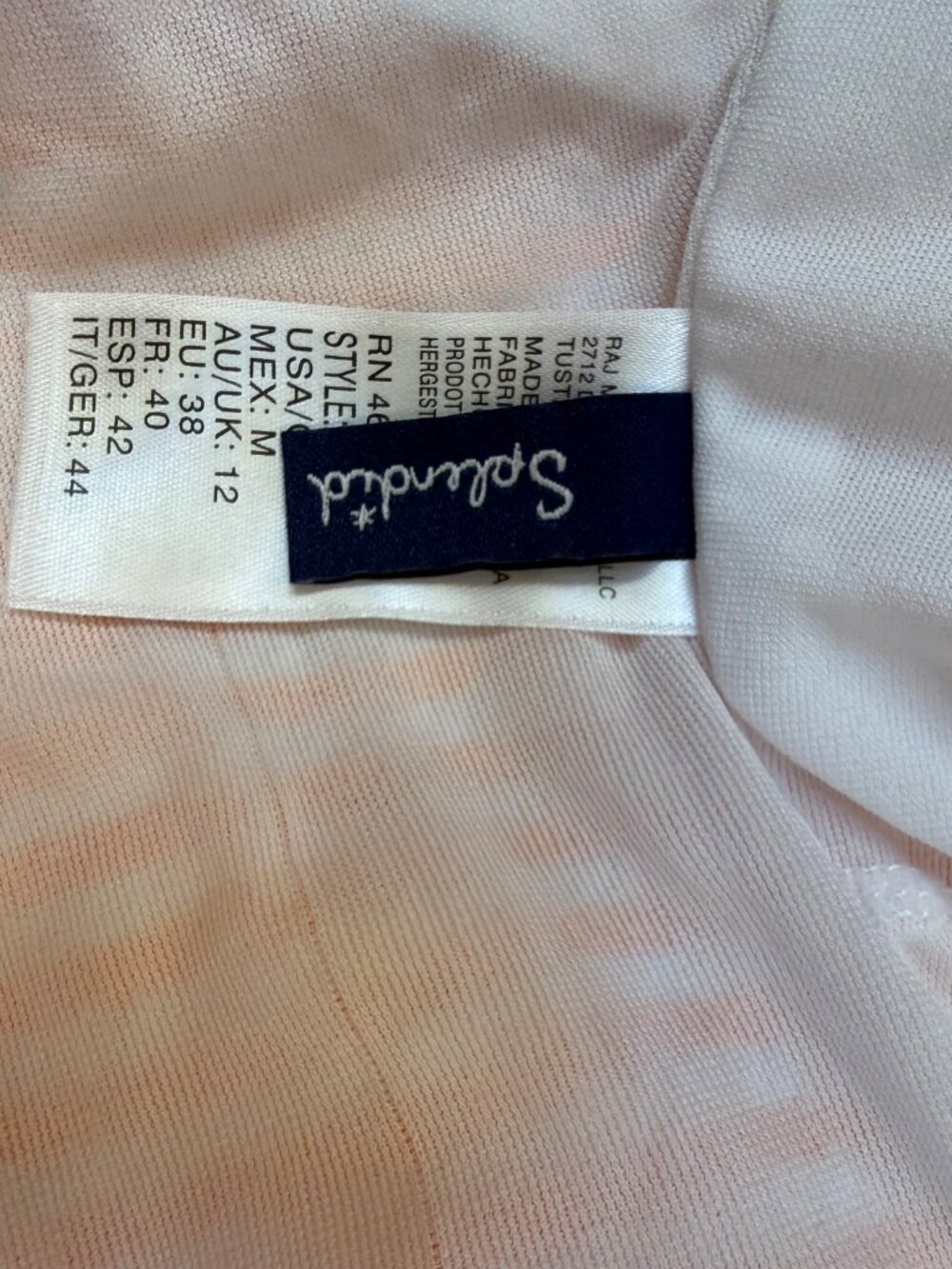 Splendid Orange Stripe One Piece Swimsuit Medium - Picture 4 of 6